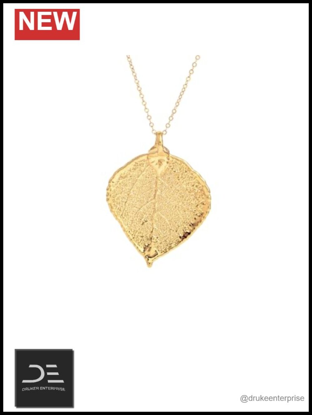 Real Leaf Pendant Necklace, Genuine Botanical Gift for Women
